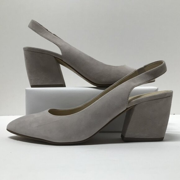 Botkier Shayla Slingback Nude Suede Pumps - Picture 6 of 15